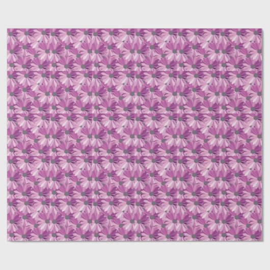 African Daisy Floral Pattern Cadeaupapier (Vlak)