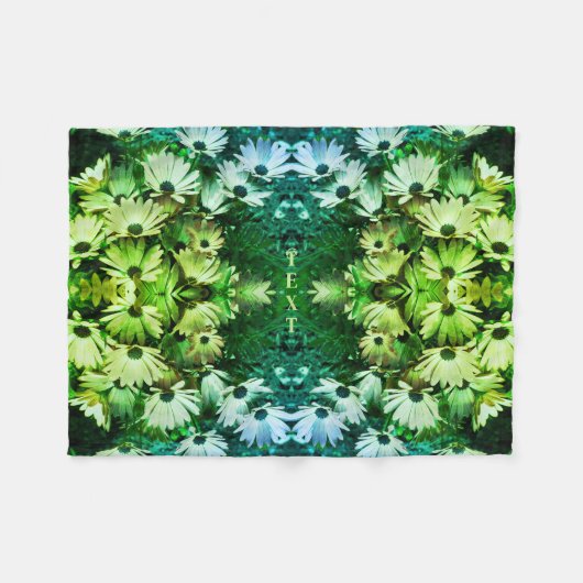 African Daisy Flowers Abstract gepersonaliseerd Fleece Deken (Voorkant (Horizontaal))