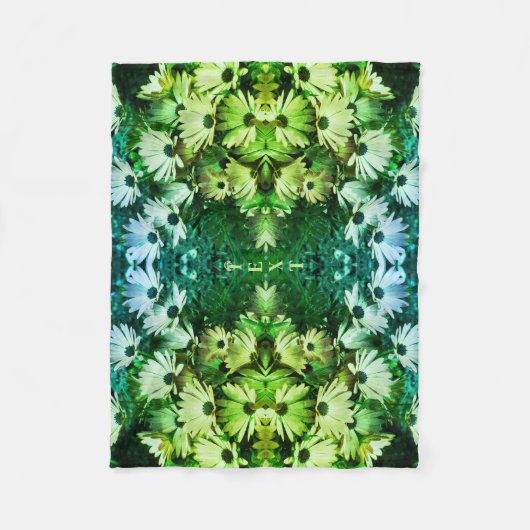African Daisy Flowers Abstract gepersonaliseerd Fleece Deken (Voorkant)