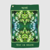 African Daisy Flowers Abstract gepersonaliseerd Golfhanddoek (Voorkant)