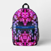 African Daisy Flowers Abstract getint gepersonalis Bedrukte Rugzak (Voorkant)