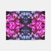 African Daisy Flowers Abstract getint gepersonalis Fleece Deken (Voorkant (Horizontaal))