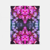 African Daisy Flowers Abstract getint gepersonalis Fleece Deken (Voorkant)