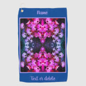 African Daisy Flowers Abstract getint gepersonalis Golfhanddoek (Voorkant)