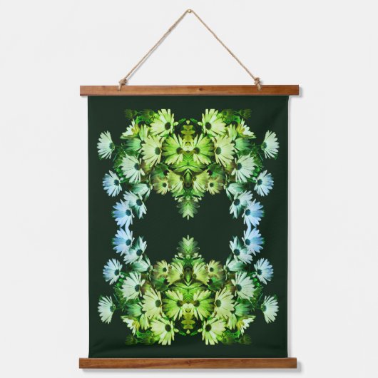 African Daisy Flowers Abstract Hangend Wandkleed (Voorkant)