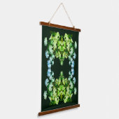 African Daisy Flowers Abstract Hangend Wandkleed (Gebogen)