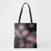 African Daisy Flowers Black White High Contrast Tote Bag (Voorkant)