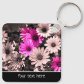 African Daisy Flowers gepersonaliseerd Sleutelhanger (Achterkant)