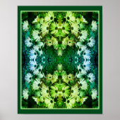 African Daisy Flowers Mirror Abstract Poster (Voorkant)