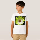 African Daisy Fluorescent Yellow Girls T Shirt (Voorkant volledig)