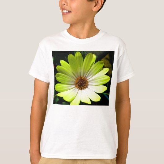 African Daisy Fluorescent Yellow Girls T Shirt (Voorkant)