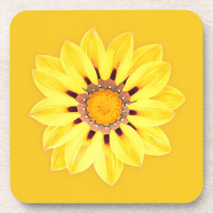 African Daisy/Gazania - Mustard Gold Drankjes Onderzetter