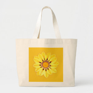 African Daisy/Gazania - Mustard Gold Grote Tote Bag