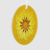 African Daisy/Gazania - Mustard Gold Ornament (voorkant)