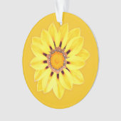 African Daisy/Gazania - Mustard Gold Ornament (voorkant)