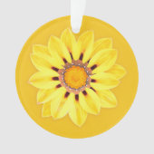 African Daisy/Gazania - Mustard Gold Ornament (voorkant)