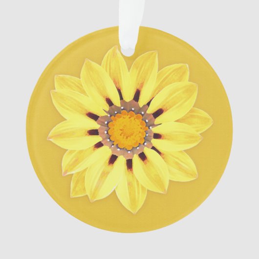 African Daisy/Gazania - Mustard Gold Ornament (voorkant)