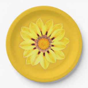 African Daisy/Gazania - Mustard Gold Papieren Bordje