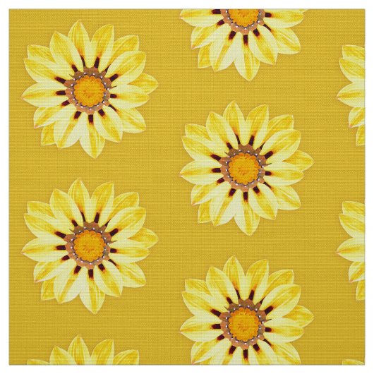 African Daisy/Gazania - Mustard Yellow Stof (Swatch)