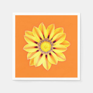 African Daisy / Gazania - Oranje en geel Servet