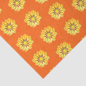 African Daisy/Gazania, Oranje en geel Tissuepapier (Detail)