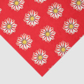 African Daisy/Gazania Red en White Striped Tissuepapier (Detail)