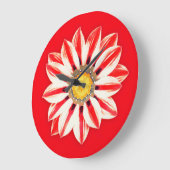 African Daisy/Gazania - Rode en witte streep Grote Klok (Hoek)