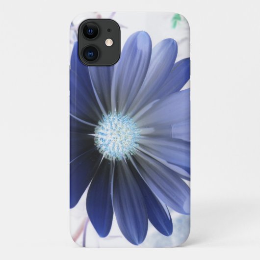 African Daisy Ggloing Blue iPhone 3 Case (Achterkant)
