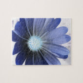 African Daisy Ggloing Blue Puzzle Legpuzzel (Horizontaal)