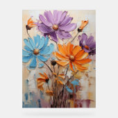 African Daisy - Impasto Floral Acryl Bord (Voorkant)
