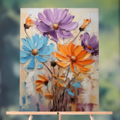 African Daisy - Impasto Floral Acryl Bord (Neutraal)