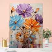 African Daisy - Impasto Floral Acryl Bord (Huwelijk)