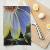 African Daisy Lapis and Gold Kitchen Towel Theedoek (Quarter Fold)