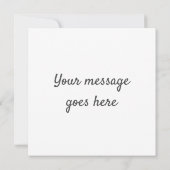 African Daisy Monochrome Floral Kaart (Achterkant)