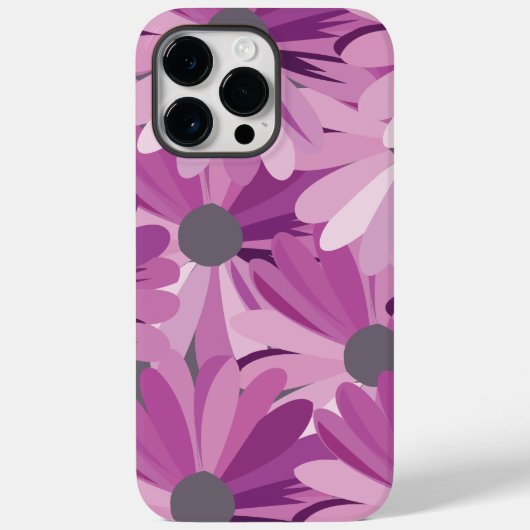 African Daisy Paars Floral Case-Mate iPhone Case (Achterkant)