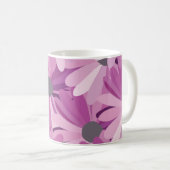 African Daisy Pattern Flowers Koffiemok (Voorkant rechts)