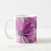 African Daisy Pattern Flowers Koffiemok (Links)