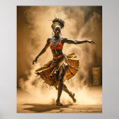 African Dancer Poster (Voorkant)