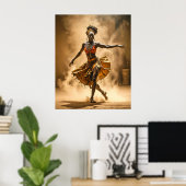 African Dancer Poster (Thuiskantoor)