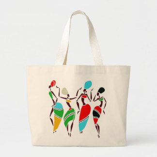African Dancers Grote Tote Bag