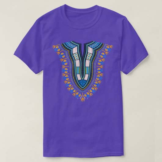 African Dashiki Kente Print Traditional Cloth Mann T-shirt (Design voorkant)