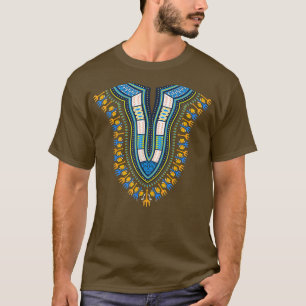 African Dashiki Kente Print Traditional Cloth Mann T-shirt