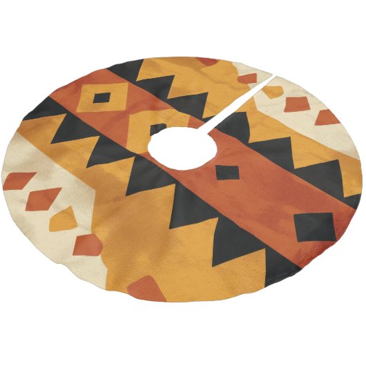 African design background in brown and black kerstboom rok (Gekanteld)