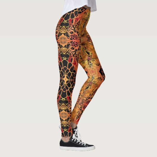 African Design Giraffe Leggings (Rechts)