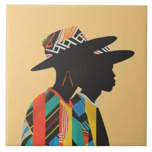 African Design, inboorlingen, Petten Keramische Te Tegeltje