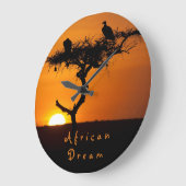African Dream sunset romantic foto with text Grote Klok (Hoek)