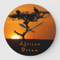 African Dream sunset romantic foto with text