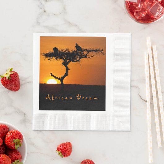 African Dream sunset romantic foto with text Servet (Insitu)