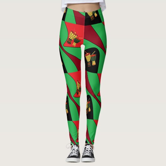 African Drums Leggings (Voorkant)
