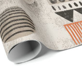 African elements in muted colors cadeaupapier (Rol Hoek)